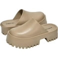 thumbnail image 3 of KK PAIR OF KINGS Heights Taupe Fashion Slip On Non-Slip Mule Clog Platform Sandals (Taupe, 10), 3 of 5