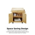 Mainstays Kitchen Island Cart with Drawer, Spice Rack, Towel Bar
