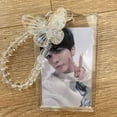 thumbnail image 7 of Unique Alloy Personality Women Key Chain Love Resin Bead Bus Card Cover Key Ring Ornaments Cartoon Design Korean Style Pendant Children Gift Card Holder Kpop Photocard Holder Idol Photos Card Cover E, 7 of 7