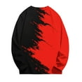 thumbnail image 2 of Cethrio Boys Long Sleeve Shirts, Pullover Casual Color Blocking Crewneck Spring Tops Red Size 8, 2 of 5