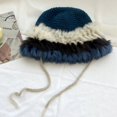 thumbnail image 2 of Bonnet d'Hiver de Couleur Contrastée pour Femmes, 2 of 6