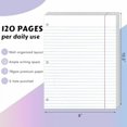 thumbnail image 2 of Loose Leaf Paper Wide Ruled Notebook Paper, 8" x 10.5" Lined Filler Paper for 3-Ring Binders, 3-Hole Punched Writing Paper-120 Sheets, White, 2 of 7