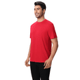 thumbnail image 3 of Zfeel Short Sleeve Tee, High-Performance Dry Fit Poly Shirts for Men, Art and Crafts, Lightweight & Breathable, Red, 4XL, 3 of 6