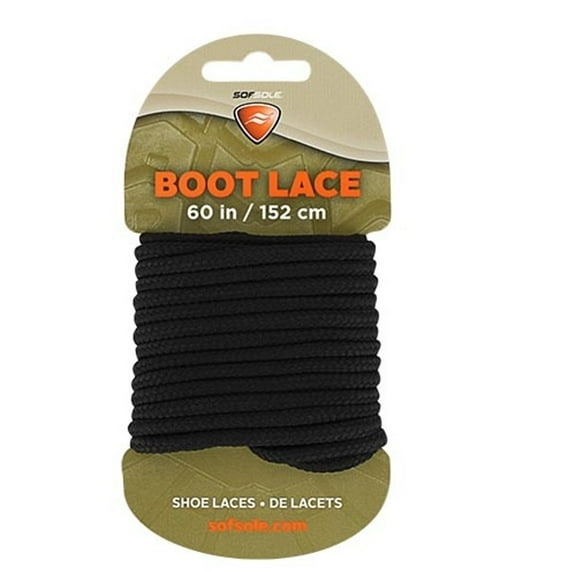 Shoe Laces 60" L Polyester Bl PR 60" BLACK