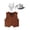 White, variant on LiiYii Unisex Kids Western Cowboy Cowgirl Outfit Sleeveless Tassel Tops with Bandana Hats Set Pink 12