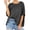 Dark Gray, variant on Short Sleeve Women Oversized T-Shirt Summer Casual Loose Tee Tops