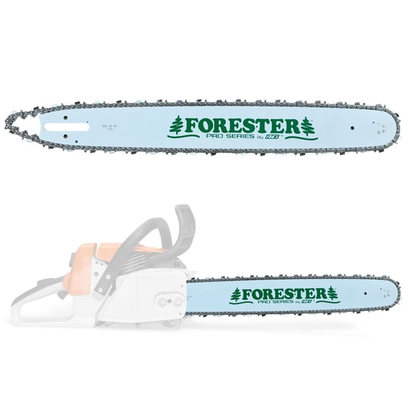 FORESTER 12in Replacement Chainsaw Bar & Chain Combo - 1/4in Pitch, 043 Gauge - Replacement Chain Saw Parts Kit For Stihl Battery Operated Saws