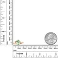 thumbnail image 4 of Gem Stone King 2.48 Ct Green Prasiolite Pink Lab Grown Diamond 18K Rose Gold Plated Silver Ring (Size 6), 4 of 4