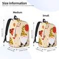 thumbnail image 2 of Yiaed Three Gnomes With Balloons Print Laptop Backpack Travel Canvas Backpack Vintage Aesthetic Backpack for School Knapsack Plain Backpack Backpack for School-Small, 2 of 5