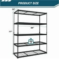 thumbnail image 2 of PeakPursuit Étagères de Rangement en Métal à 5 Niveaux – Étagère Utilitaire de Garage Robuste et Ajustable, Capacité de 2500 Lb, 2 of 9