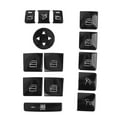 thumbnail image 2 of Window Lift Button Trim, Stainless Steel Glossy Black Door Window Switch Button Sticker  For W166 W204, 2 of 8