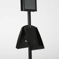 thumbnail image 7 of M&T Displays Free Standing Display Stand with 2 x (8.5x11) Frame in Portrait/Landscape and 2 x (8.5x11) Steel Shelves, Double Sided (Black), 7 of 7