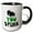 Black/White, variant on 3drose, Image of Words You Stink with Skunk Picture, 11oz Two-tone Green Mug