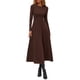 thumbnail image 2 of Vestido PRETTYGARDEN 2025 Elegante de Manga Larga Marrón Talla L, 2 of 8