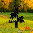 thumbnail image 3 of C-CRAFT Deer Metal Garden Stake Sign 18 inches, Perfect Outdoor Accent and Gardener Gift Idea, Deer Lover Gift, 3 of 8