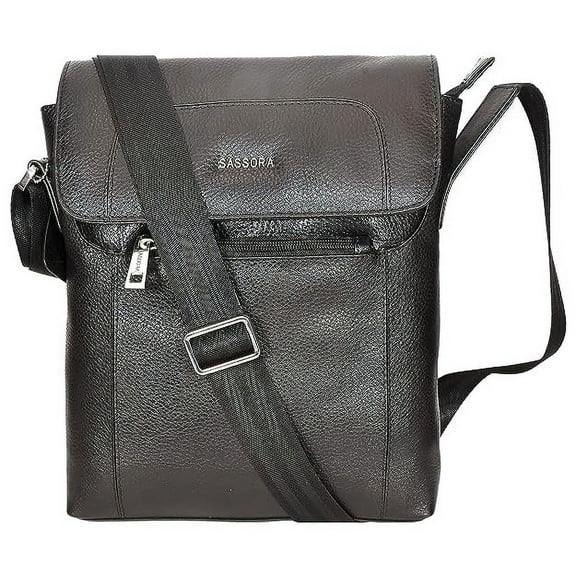 Sassora Black Men Sling Bag Premium Genuine Leather Bag