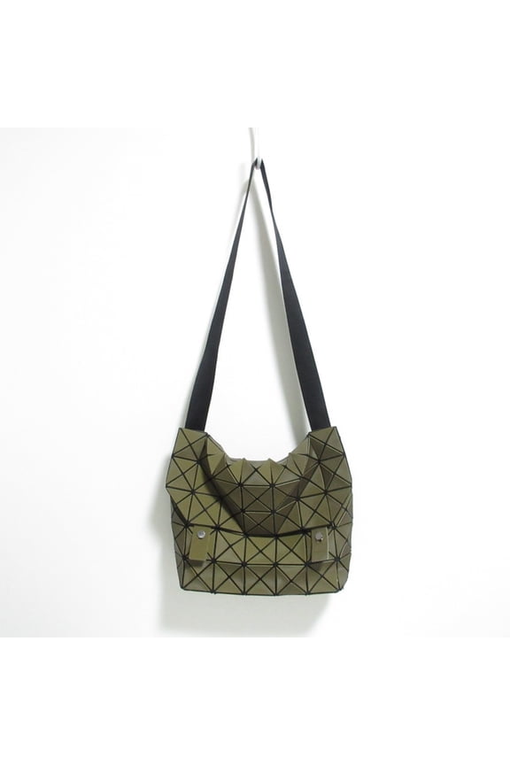 Pre-Owned Bao Bao Issey Miyake BAO ISSEY MIYAKE Shoulder Bag BB53-AG212 Khaki Women's