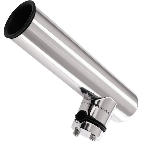 Geloo Stainless Steel Boat Fishing Rod Pole Holder Clamp Support Stand Mount Fishing Rod Rest