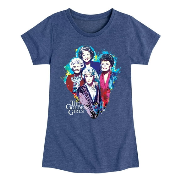 Golden Girls - Paint Splatter Group - Toddler And Youth Girls Short Sleeve Graphic T-Shirt