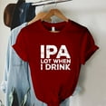 thumbnail image 2 of Pompotops Hauts Imprimés Festival de la Bière pour Femmes Mode Mignon Manches Courtes Col Rond Chemise Liquidation, 2 of 6