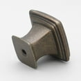 thumbnail image 2 of GlideRite  5-Pack 1-1/4 in. Antique Square Deco Cabinet Knobs, 2 of 3