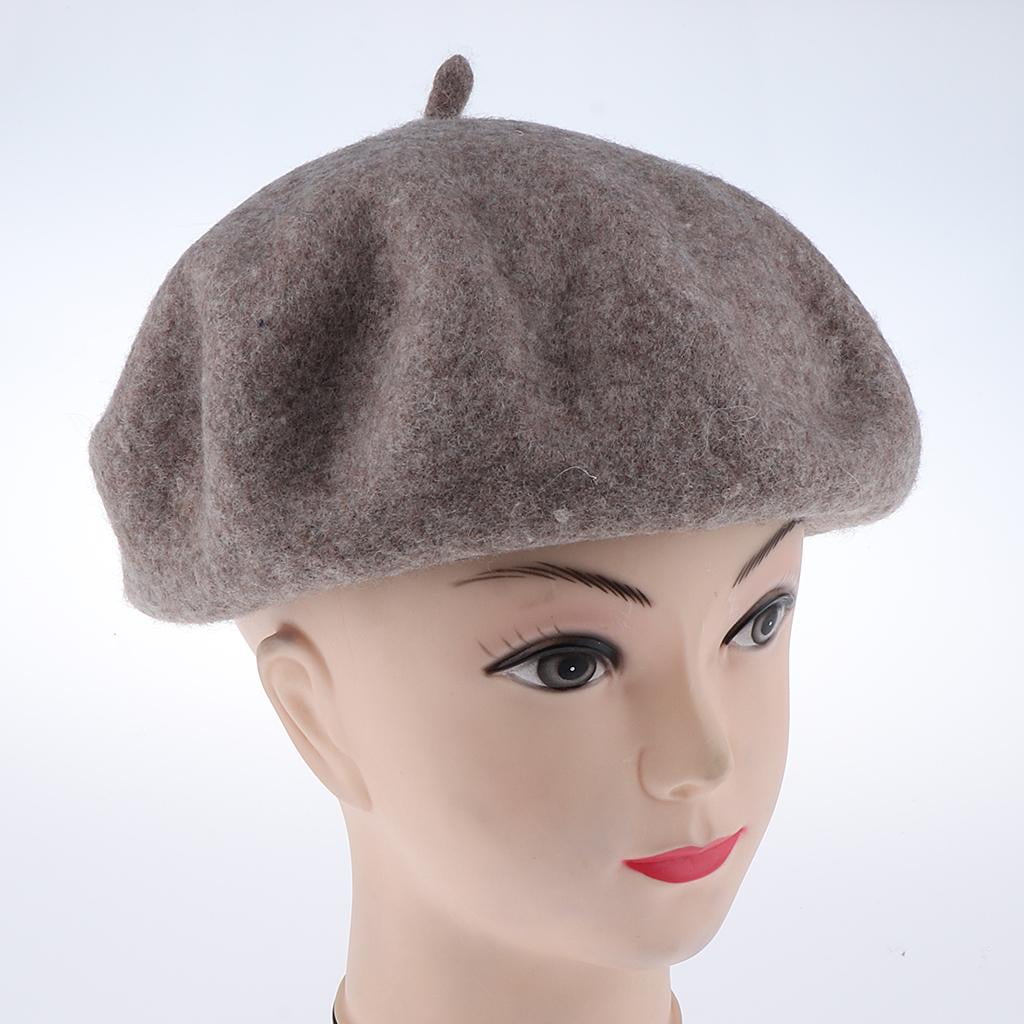 Women\'s French Style Double Layer Winter Autumn Warm, Soft Beanie Hat Cap Grey Women\ main image 4