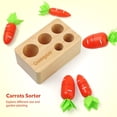 thumbnail image 2 of Sorting Toy Coogam Baby Carrots Wooden Montessori Game, 2 of 7