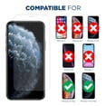 thumbnail image 2 of Tech Armor HD Clear Plastic Film Screen Protector NOT Glass for New 2019 Apple iPhone 11 Pro Max/iPhone XS MAX - Case-Friendly, Scratch Resistant [4-Pack], 2 of 7