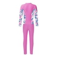 thumbnail image 6 of Sholeno Girls Quickly Dry Rash Guard Bathing Suit UPF 50+ Long Sleeve Swimsuit Beach Sports Swimwear Pink 14, 6 of 7