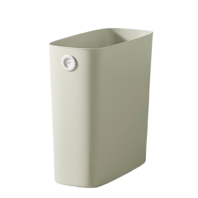 Yuarrent Contenedor de basura para cocina y baño con trampa de anillo sin presión y bolsa de basura con trampa de anillo sin presión Suministros de limpieza para el hogar Verde cálido