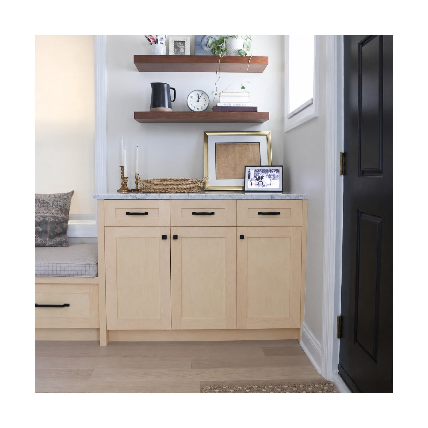 Design House Brookings Kitchen Base Cabinet, Unfinished Birch, 18"