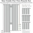 thumbnail image 4 of Burgundy R64 1 panel solid lined foam backing blackout window curtain treatment drape rod pocket matte smooth fabric 37"wide x95"long, 4 of 5
