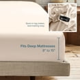 thumbnail image 6 of Bare Home 2-Pack Fitted Sheets - Premium 1800 Collection - Ultra-soft - Deep Pocket - Twin XL, Sand, 6 of 7