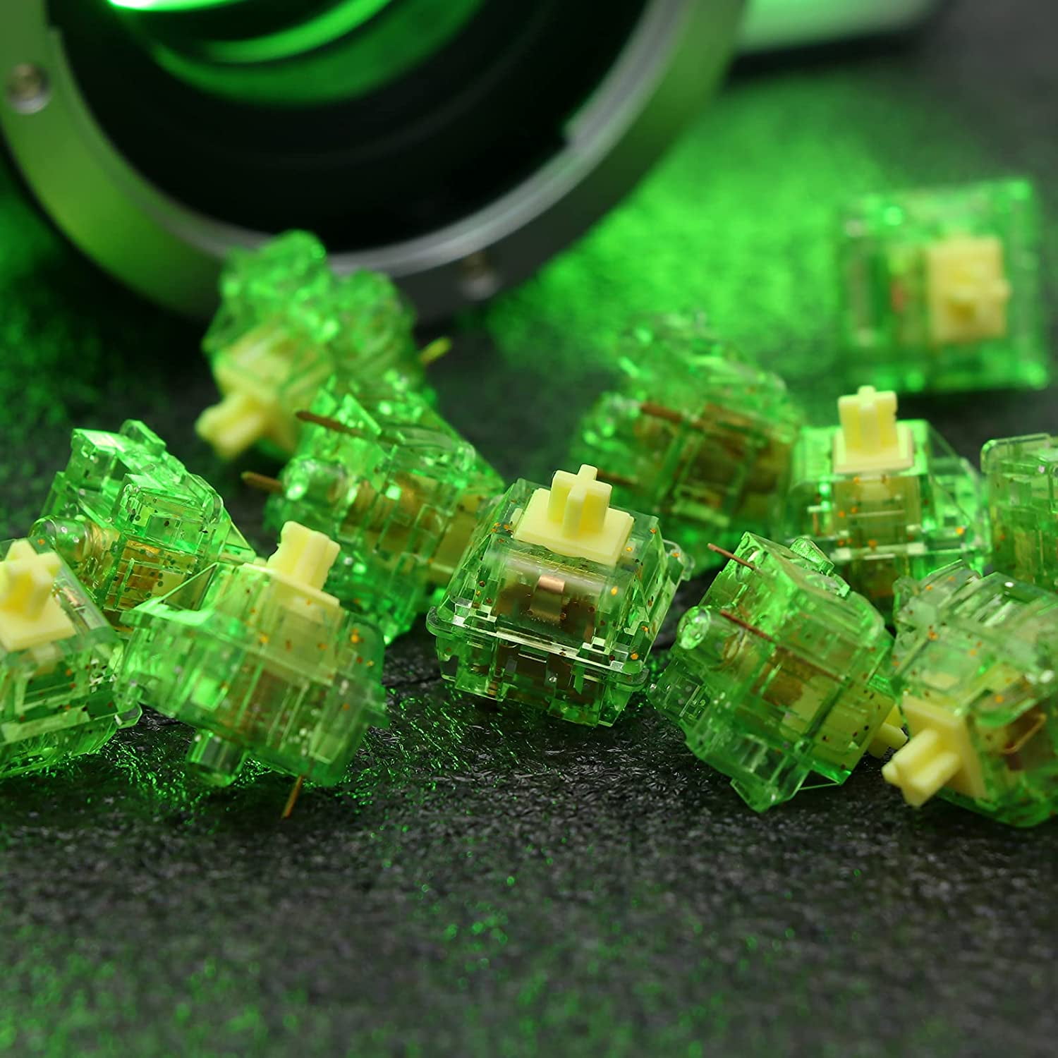 Ajazz Diced Kiwi Switch, Tactile 50gf, 3 Pin, for Mechanical