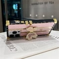 thumbnail image 4 of Case for iPhone 16,Glitter Kickstand Cute Luxury Bling Sparkly Rhinestone Butterfly Foldable Stand Elegant Shockproof Women Girl Phone Case for iPhone 16,6.1 inch 2024 (Pink), 4 of 7
