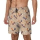 thumbnail image 1 of Balery Roosters In Floral Bañador para hombre, shorts de playa de secado rápido con entrepierna y forro de compresión-Medium, 1 of 6