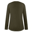 thumbnail image 6 of Long Sleeve Shirts for Women Round Neck Casual Fashion Solid Color Loose Shirts Chic Summer Pullover, 6 of 7