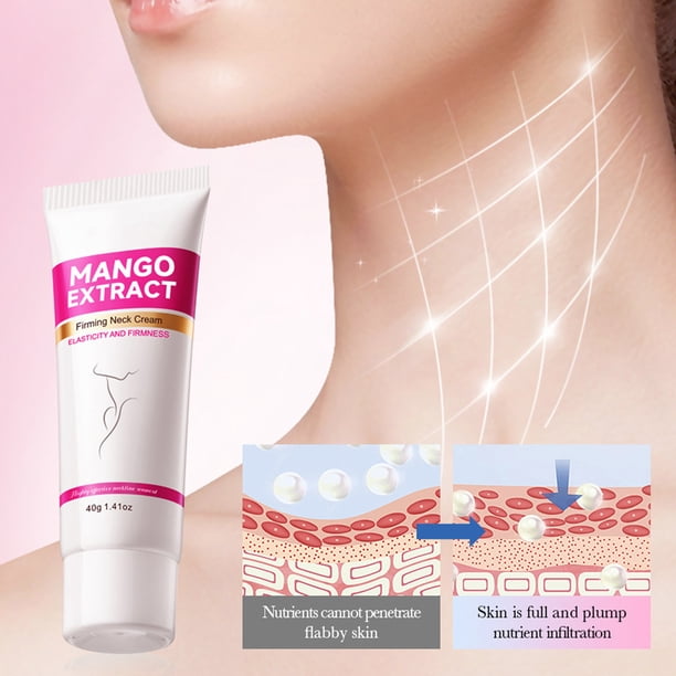 Fiudx Crema para El Cuello, Crema Reafirmante Juvenil, Crema Hidratante y Nutritiva, Crema Absorbente No Grasa, Antiedad, Suavizante y Reafirmante, para Todo Tipo de Piel, Unisex, Uso Diario para Una