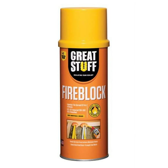 Great Stuff 1903475 Fireblock Orange Polyurethane Foam Insulating Sealant, 12 oz