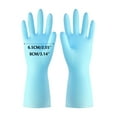 thumbnail image 3 of 1Pack Reusable Rubber Gloves for Dishwashing Cleaning Bleaching, Grippy Latex Dish Washing Gloves with Flocked Cotton Liner, Water Resistant Household Gloves for Kitchen Bathroom, Medium, 3 of 8