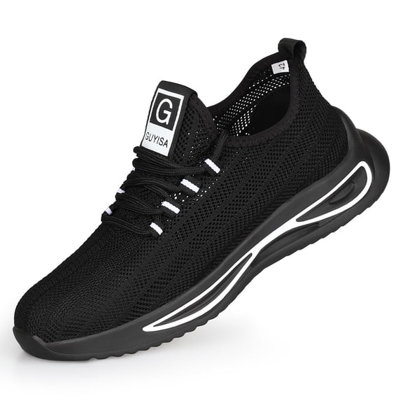 AUXDIQ Work Shoes Men Women Breathable Steel Toe Cap Industrial Trainers Lightweight Construction Sneakers Sport Shoes