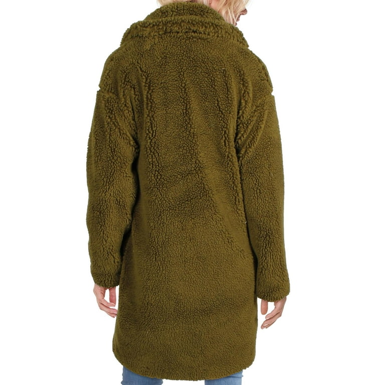 Vero Moda Women's Faux Fur Mid-Length Jacket with Lapel - Walmart.com