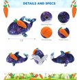 thumbnail image 2 of DolliBu Happy Easter Whale Space Sequin Plush with Carrot - Cute Stuffed Animals with Carrot Plush Toy, Perfect Easter Holiday Surprise Gift, Spring Easter Ocean Life Plush Animal - 13 Inch, 2 of 6