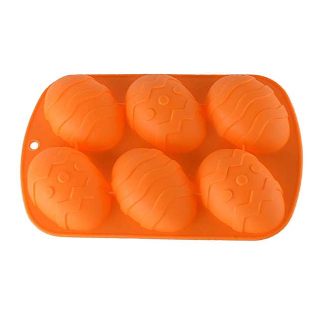 de huevo de silicona de dinosaurio de grado alimenticio agujeros naranja Sunnimix molde de pastel de caramelo de silicona