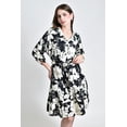 thumbnail image 5 of Vestido camisero con estampado floral Roman Fashion /Juvenil, 2659 (Negro flores) negro M, 5 of 5