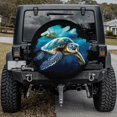 thumbnail image 2 of Lotusprinthandmade Sea Turtle Ocean Turtle Spare Tire Cover Without Backup Camera Hole 6 Sizes, 2 of 8
