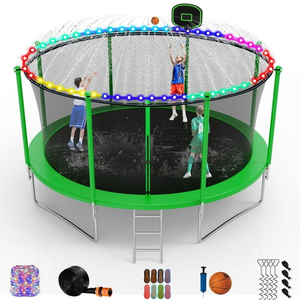 KOFUN Trampoline 12FT 14FT 15FT 16FT, Trampoline with Enclosure