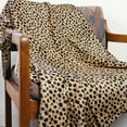 thumbnail image 5 of Everything Comfy Cheetah Print Decorative Throw Blanket, 30" X 40", Tan, 5 of 8
