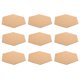 thumbnail image 3 of Posavasos de corcho autoadhesivos ckepdyeh, tapetes de corcho, hojas de respaldo de corcho para posavasos y suministros para manualidades de bricolaje (100, hexagonales), 3 of 8