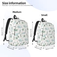 thumbnail image 3 of Rateoe Whale And Turtle Pattern Canvas College Laptop Backpack,Travel Daypack,Durable Rucksack Travel Notebook Bag School Backpack Book Bag for Men Women-Small, 3 of 7